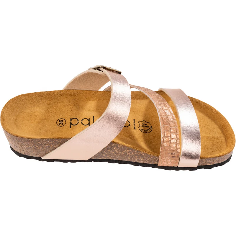 Chios Metallic Rosegold Reptil