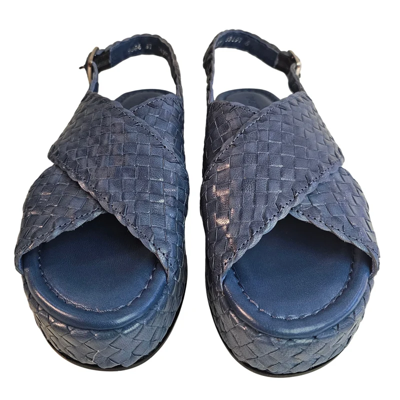 Pons Quintana, Plateausandalette in Jeansblau