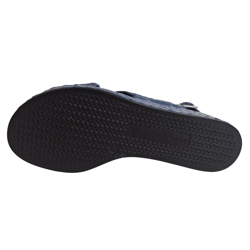 Pons Quintana, Plateausandalette in Jeansblau