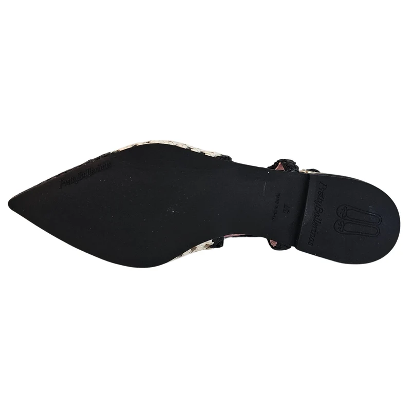 Pretty Ballerina, geflochtener Sling in Schwarz/Creme