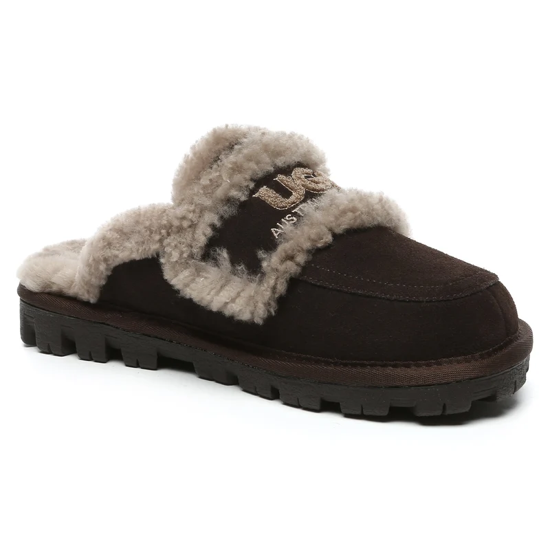 Shearling Wool Comfort Sole UGG Slippers