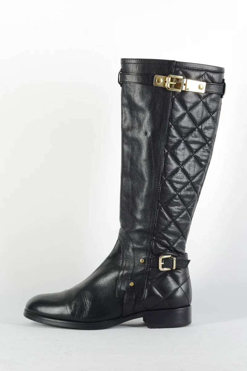 Stiefel Leder schwarz