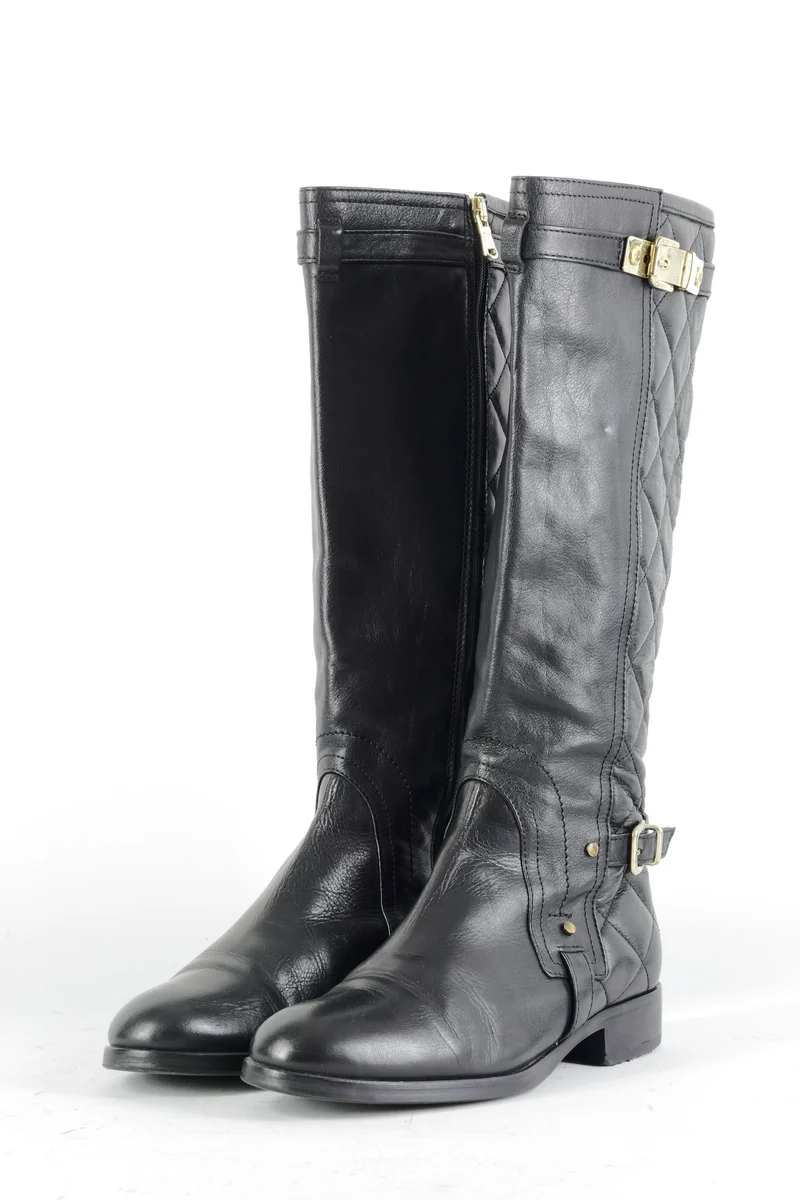 Stiefel Leder schwarz