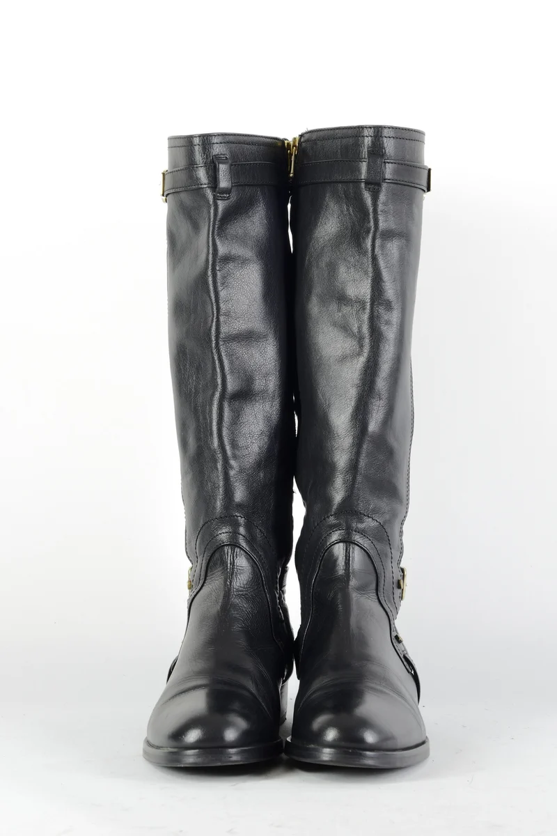 Stiefel Leder schwarz