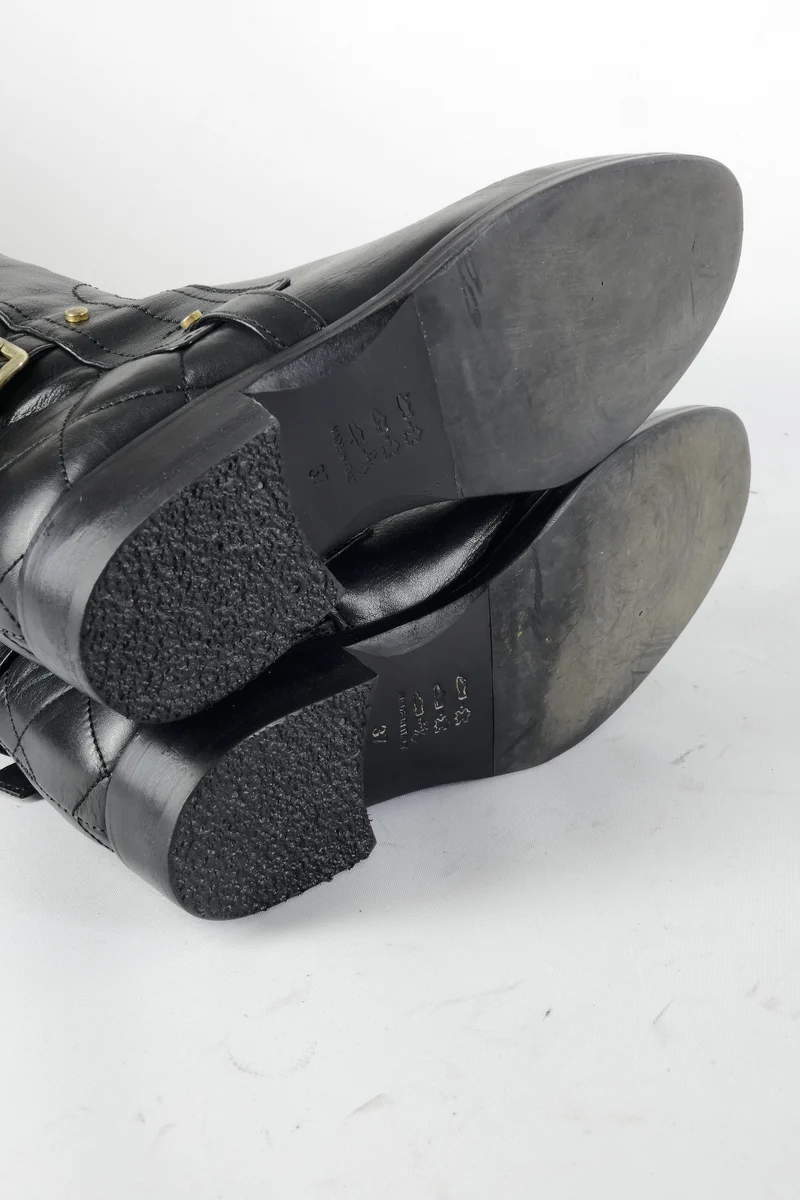 Stiefel Leder schwarz