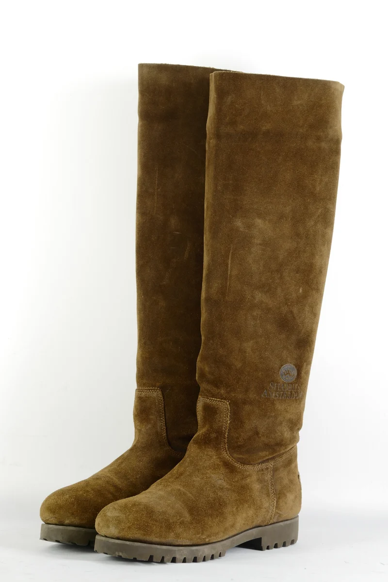 Hohe Stiefel Wildleder braun