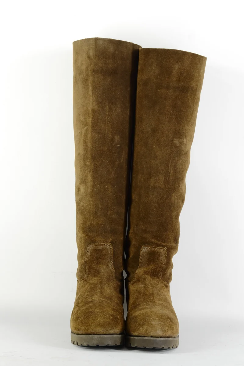 Hohe Stiefel Wildleder braun
