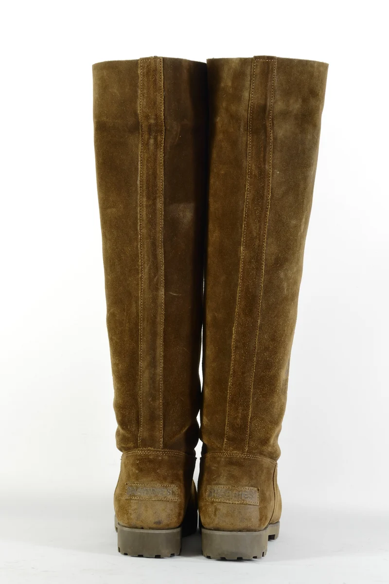 Hohe Stiefel Wildleder braun