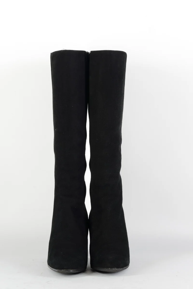Stiefel Wildleder schwarz
