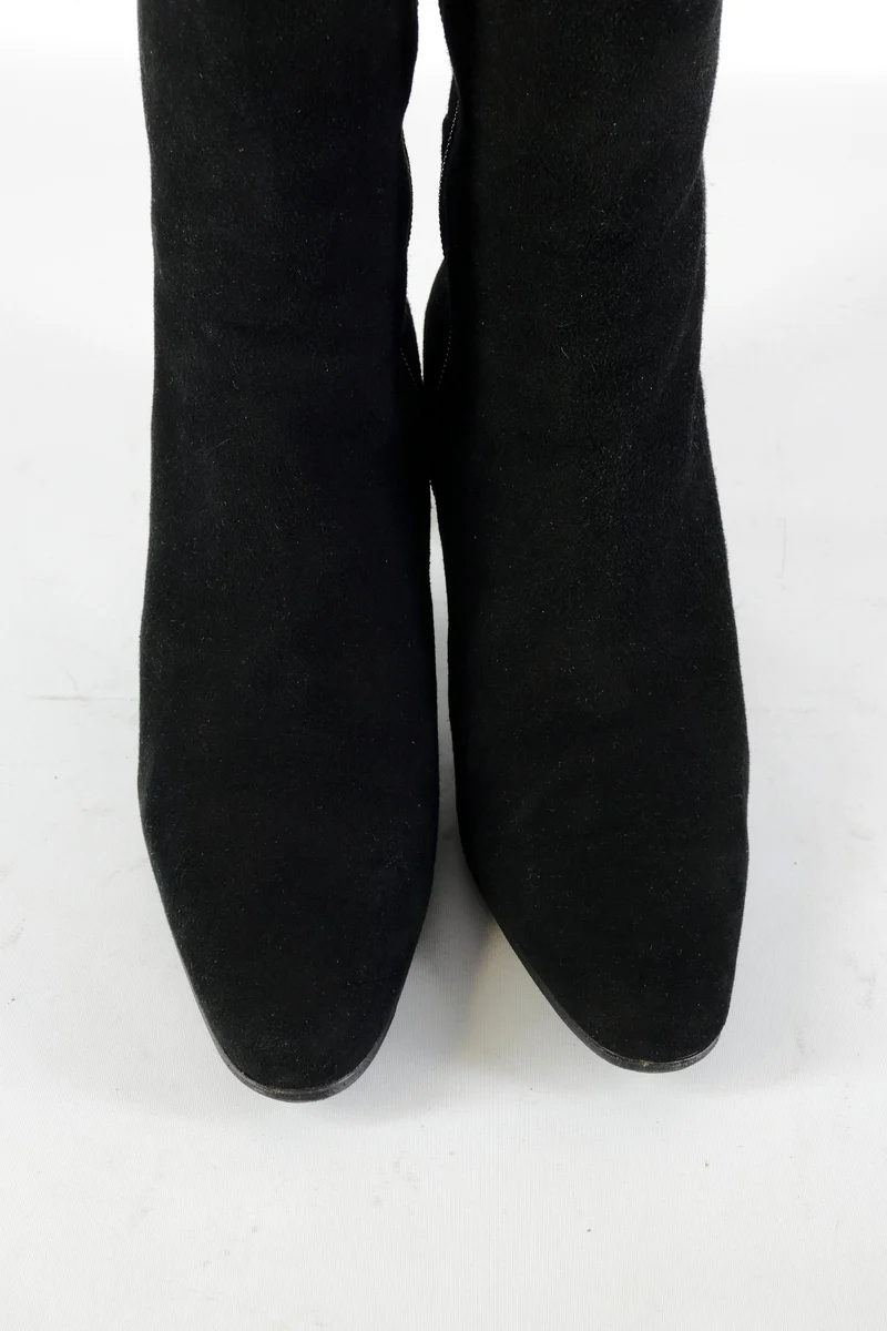 Stiefel Wildleder schwarz