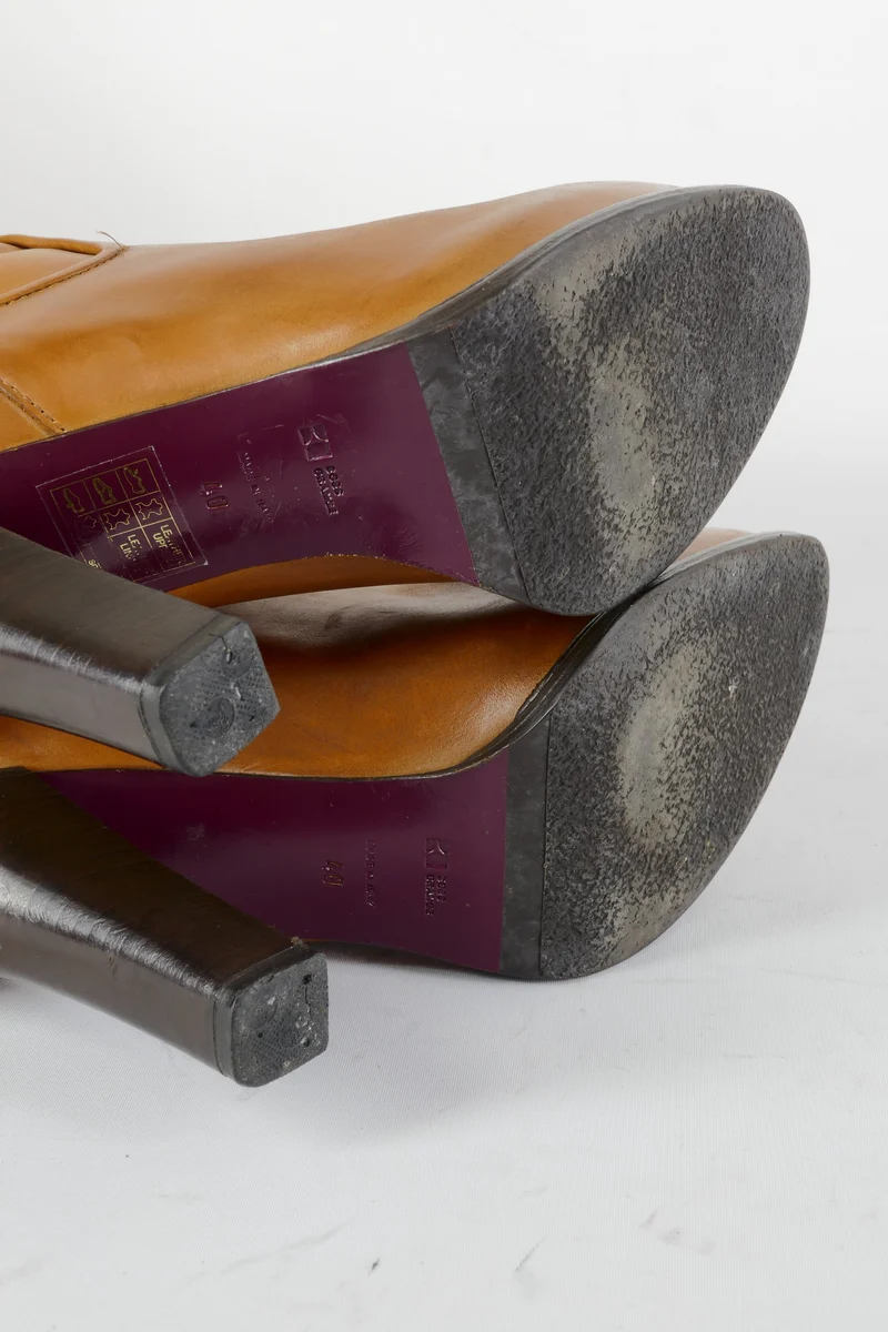 Stiefel Leder cognac