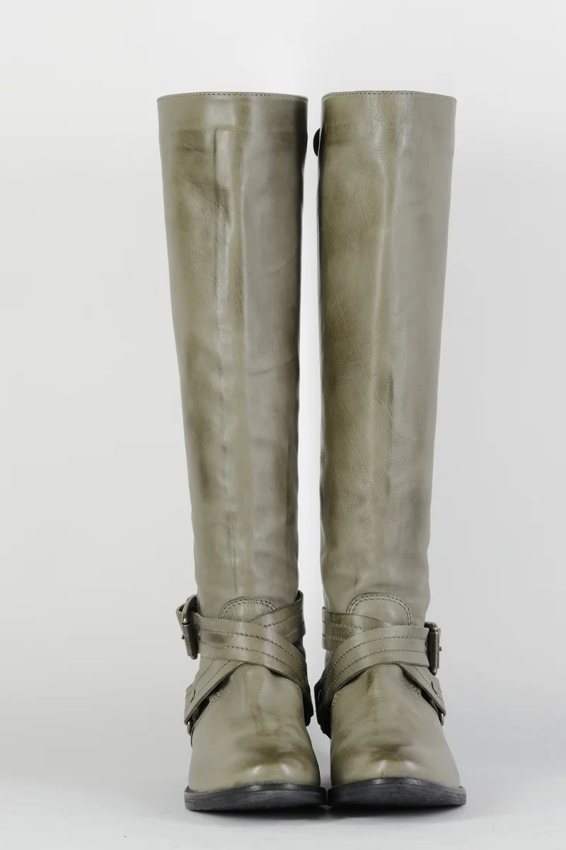 Stiefel Leder schlamm