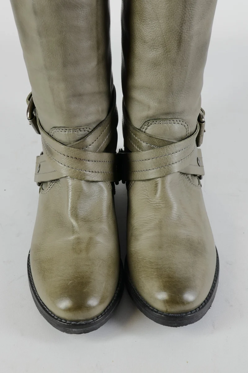 Stiefel Leder schlamm