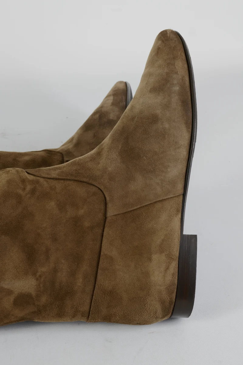 Overknees Wildleder braun