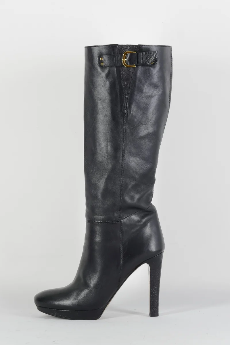 Stiefel Leder schwarz