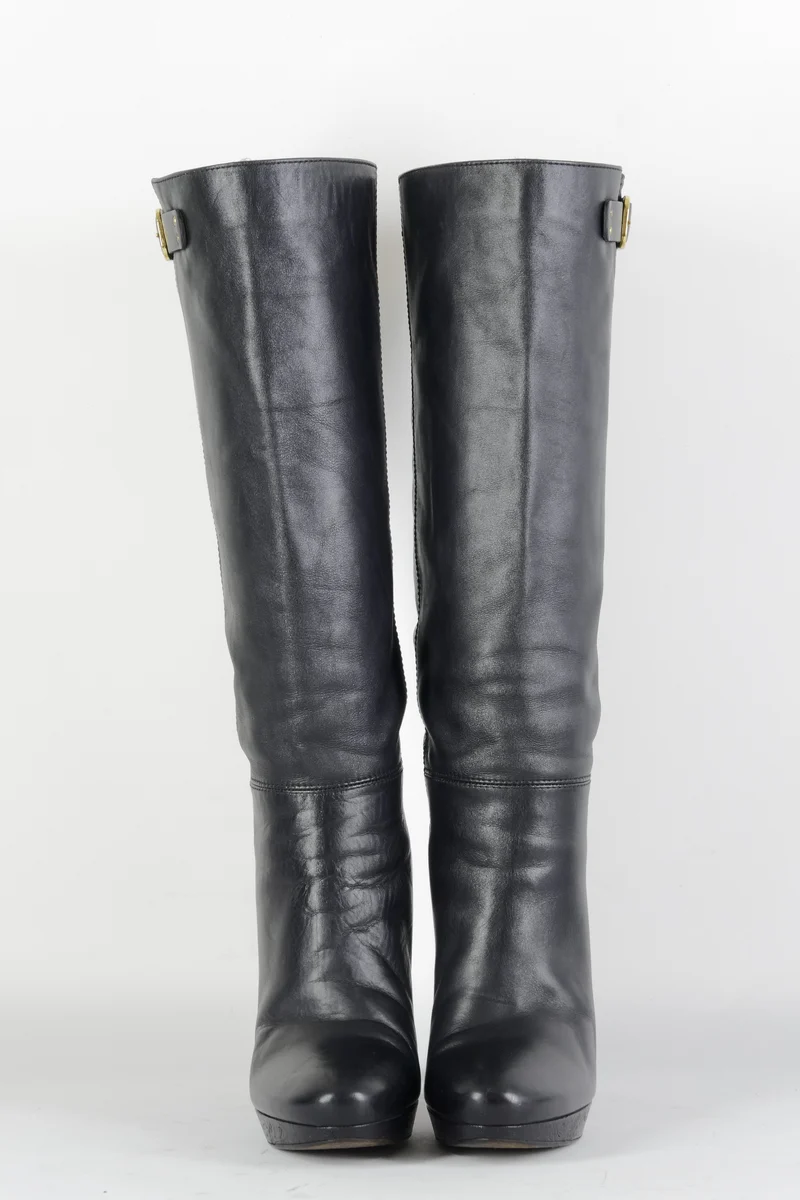 Stiefel Leder schwarz