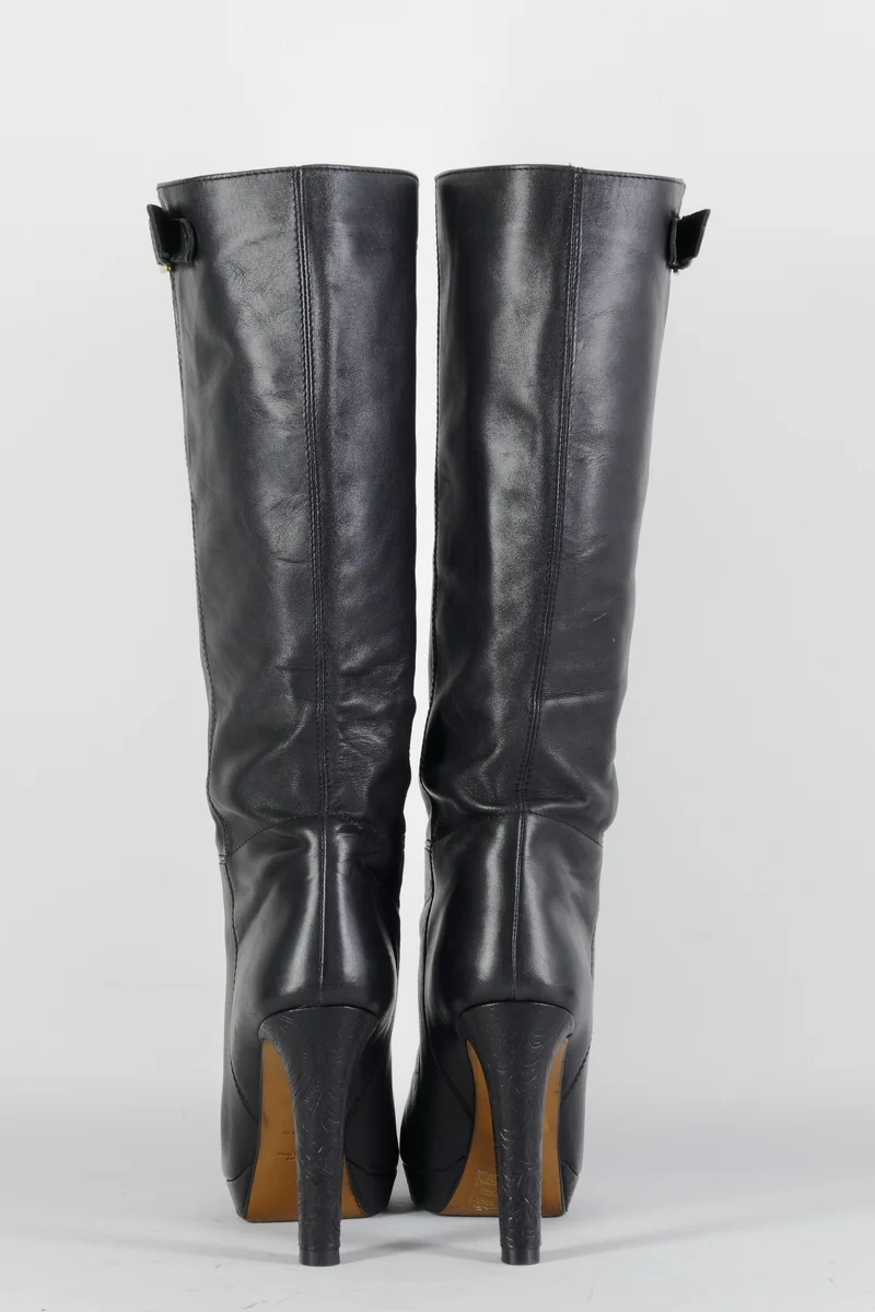 Stiefel Leder schwarz