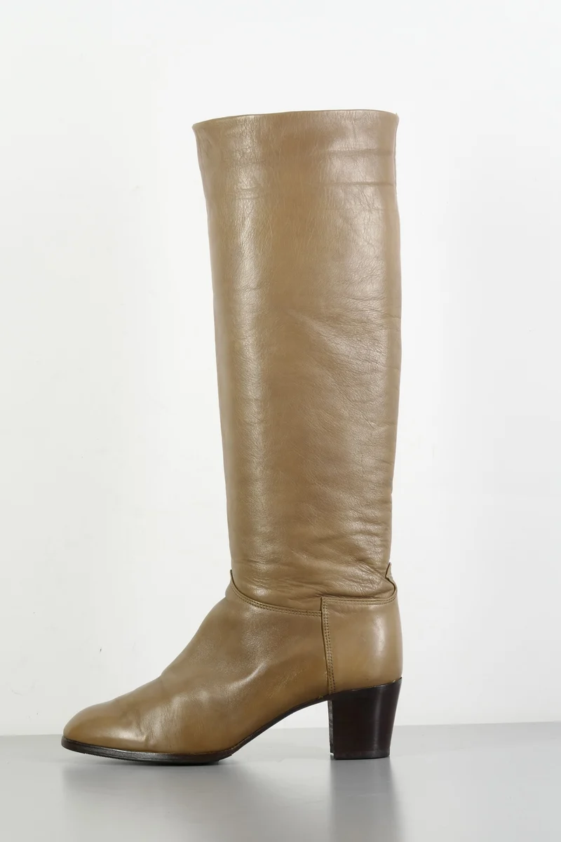Vintage-Stiefel Leder camel