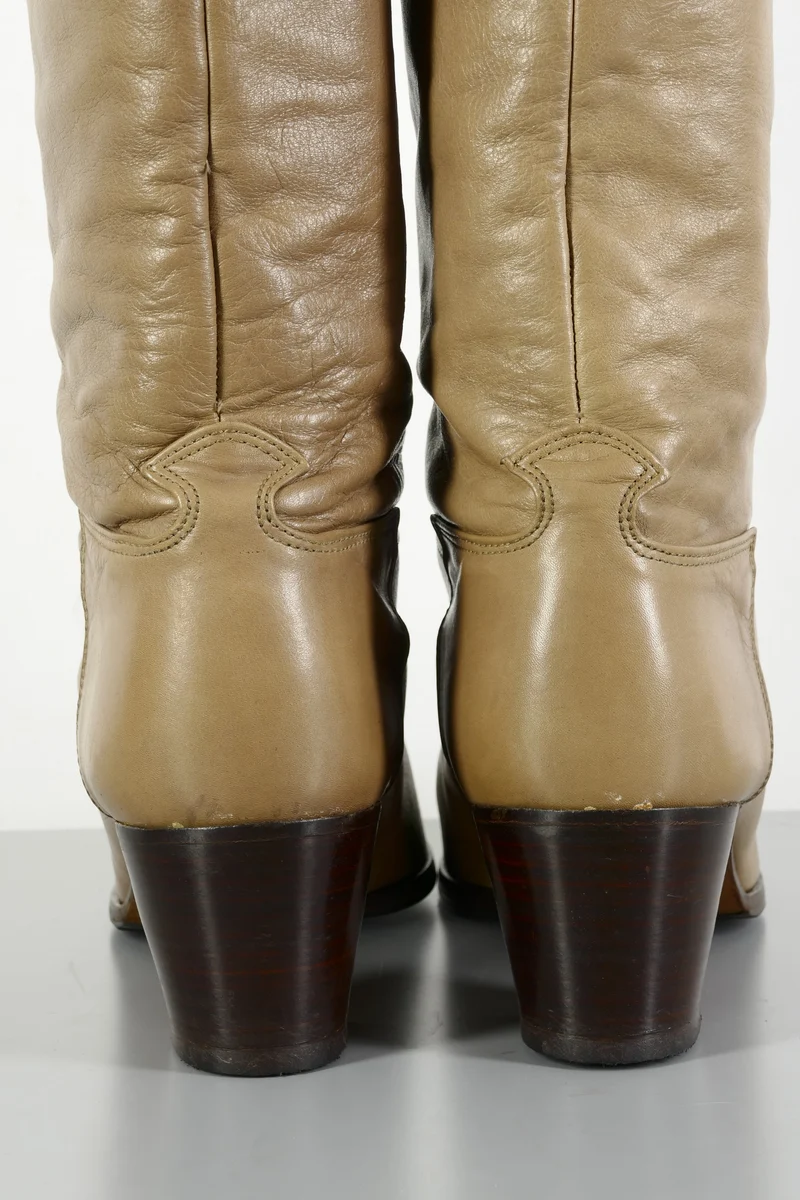 Vintage-Stiefel Leder camel
