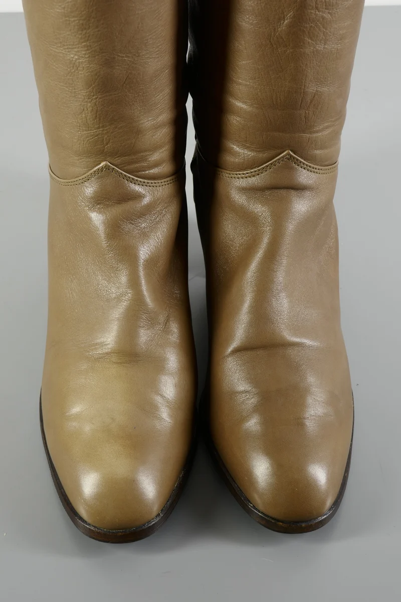 Vintage-Stiefel Leder camel