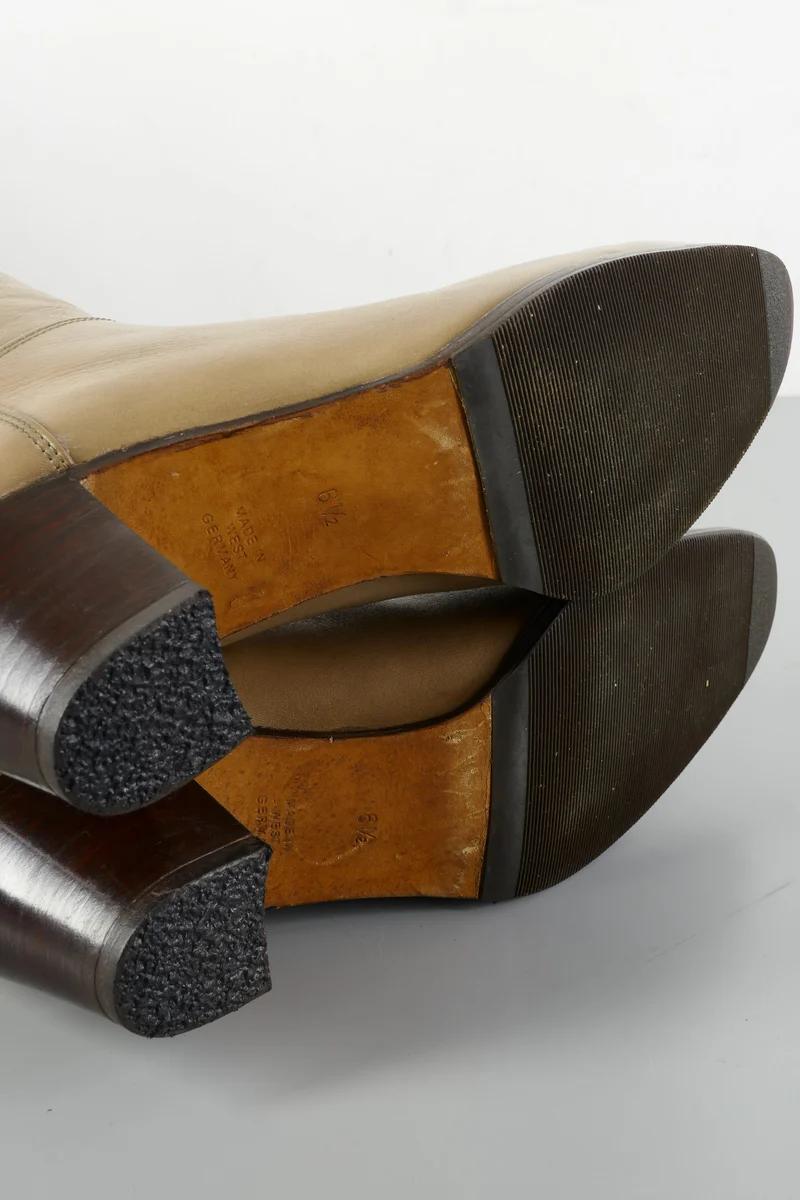 Vintage-Stiefel Leder camel
