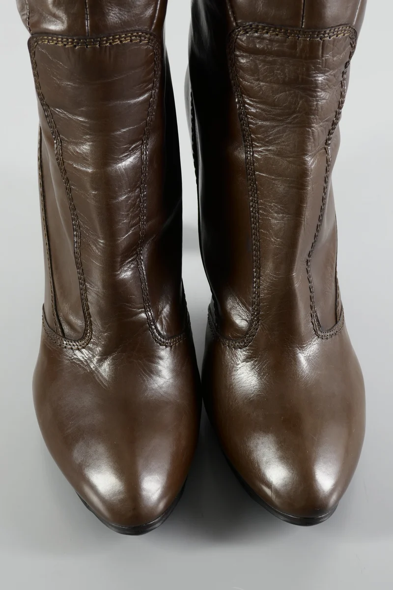 Hohe Stiefel Leder braun
