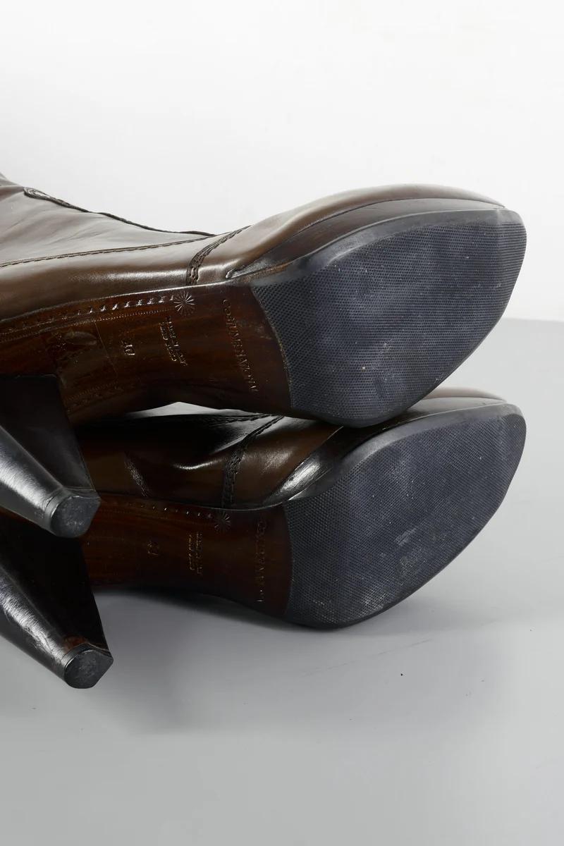 Hohe Stiefel Leder braun