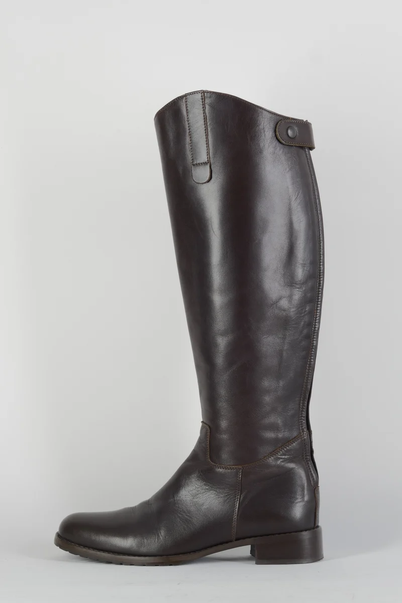 Stiefel Leder dunkelbraun
