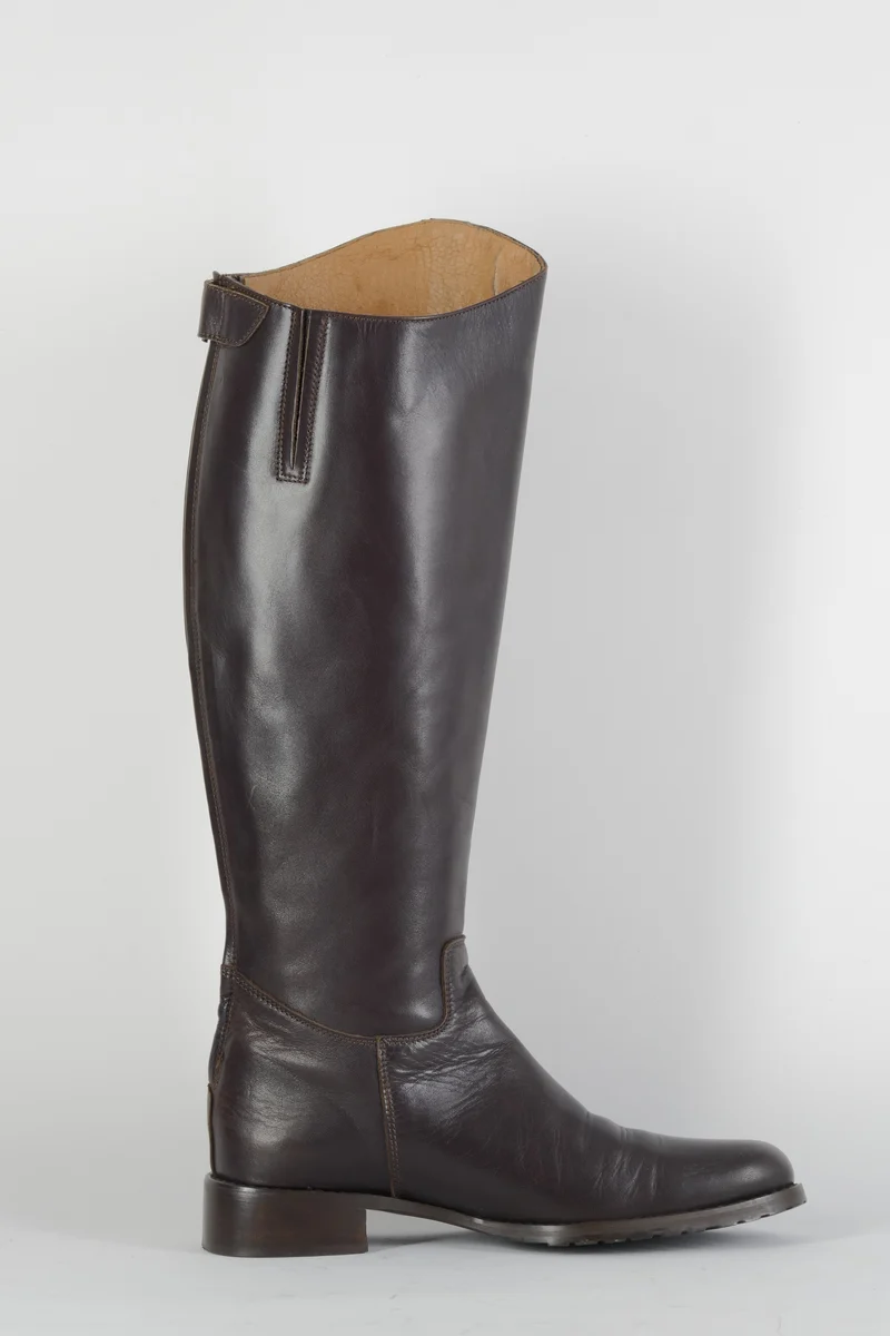 Stiefel Leder dunkelbraun