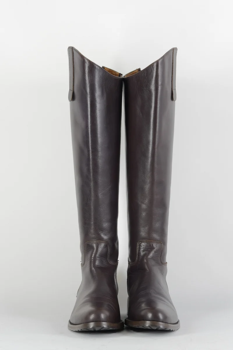 Stiefel Leder dunkelbraun