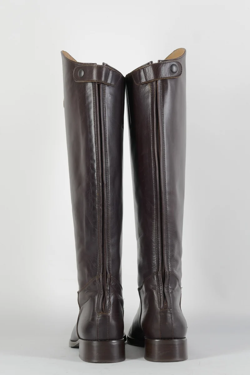 Stiefel Leder dunkelbraun