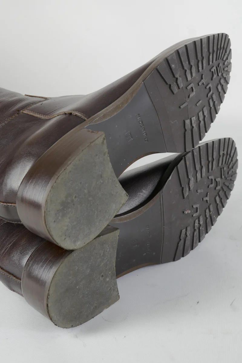 Stiefel Leder dunkelbraun