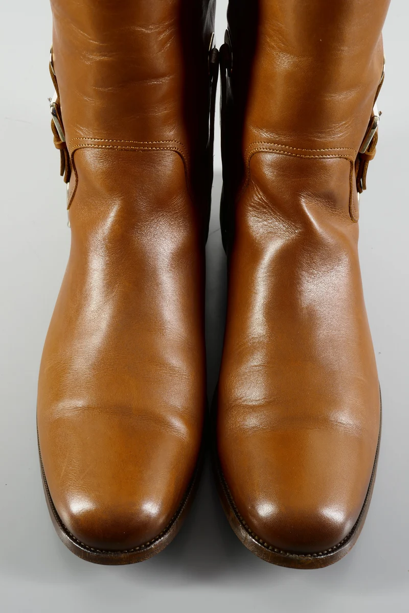 Stiefel Leder cognac