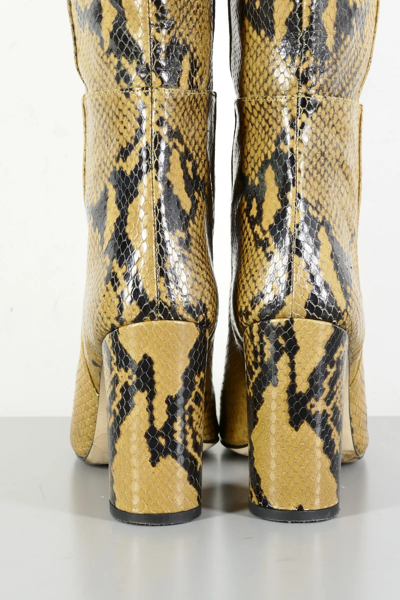 Overknees Leder braun
