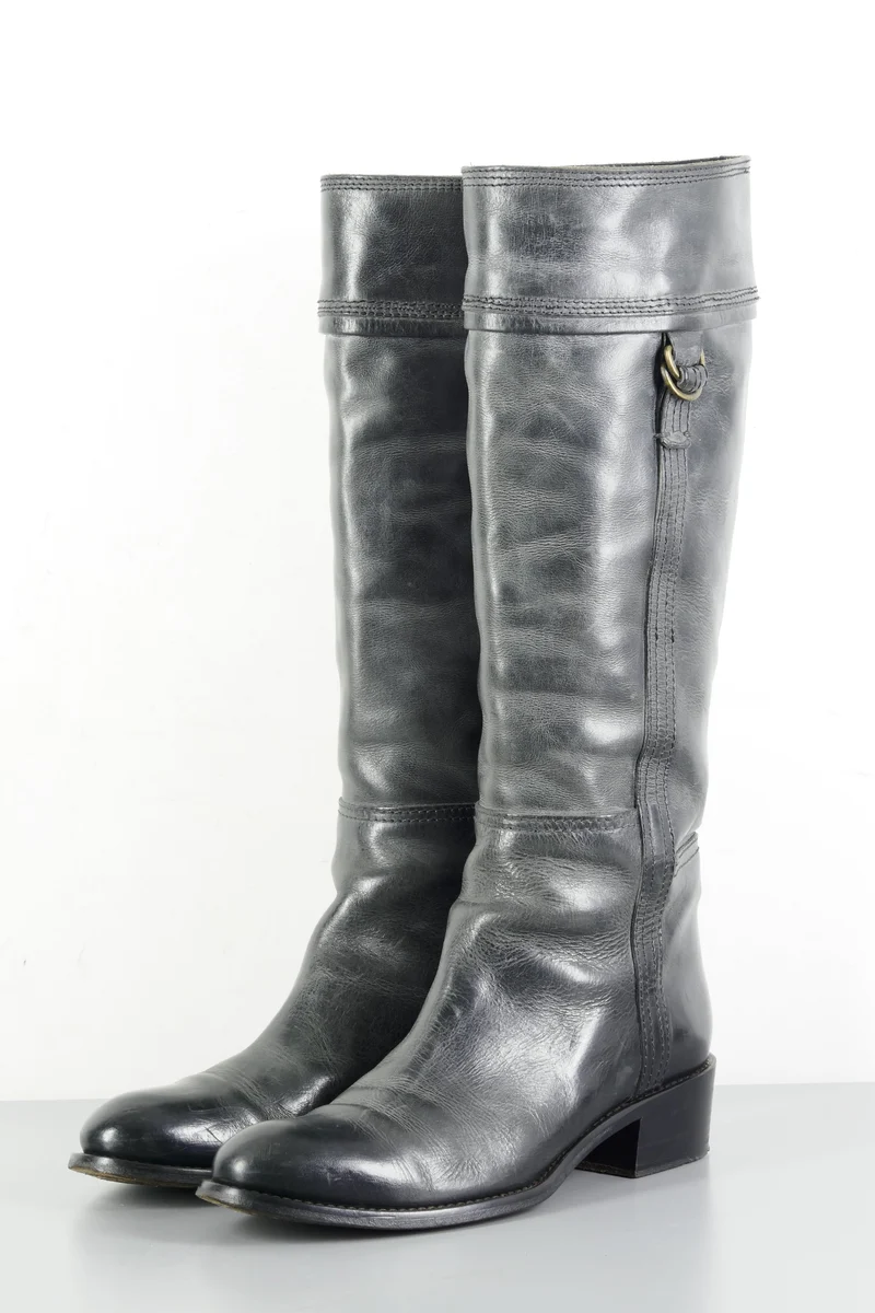 Stiefel Leder anthrazit