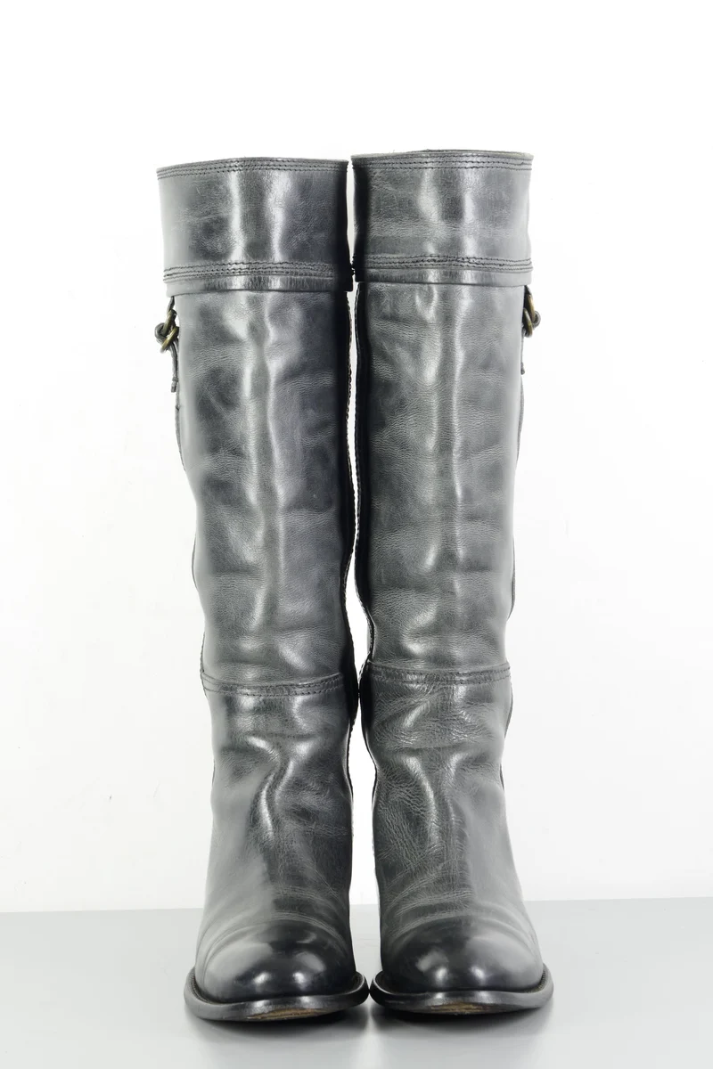 Stiefel Leder anthrazit