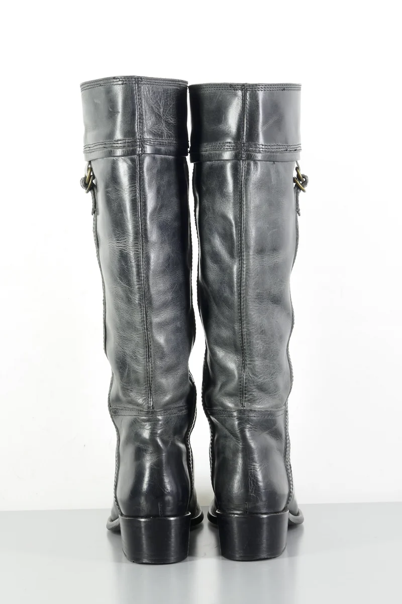 Stiefel Leder anthrazit