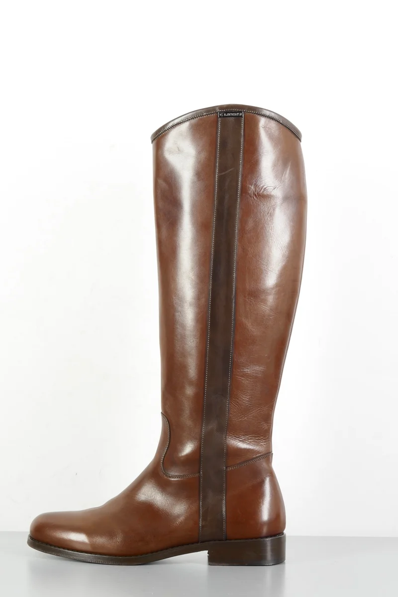 Stiefel Leder kastanie