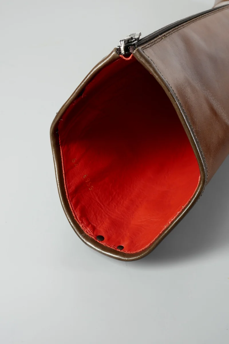 Stiefel Leder kastanie