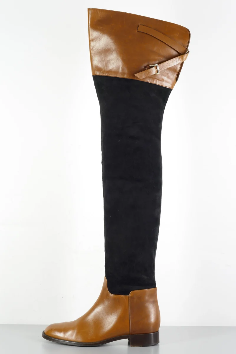 Overknees Wildleder mehrfarbig