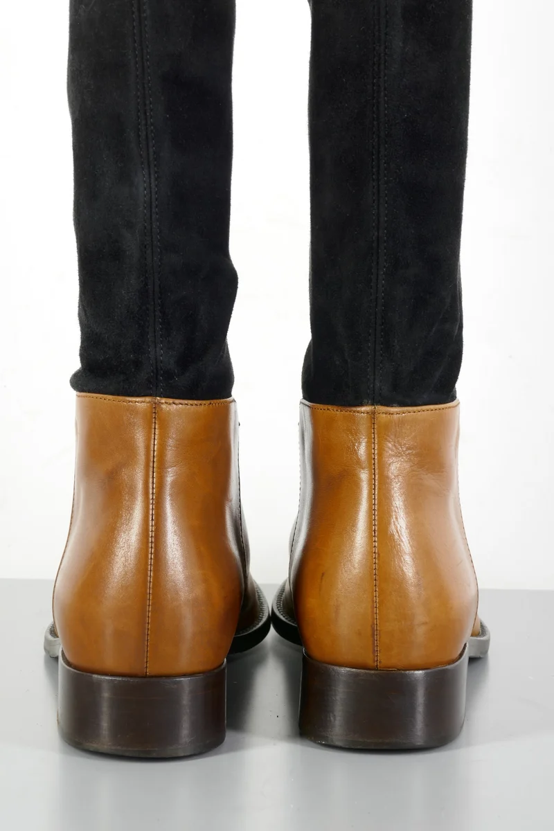 Overknees Wildleder mehrfarbig
