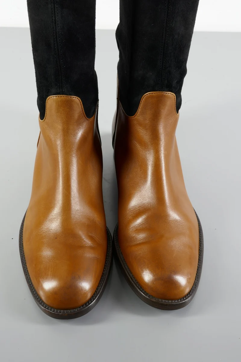 Overknees Wildleder mehrfarbig