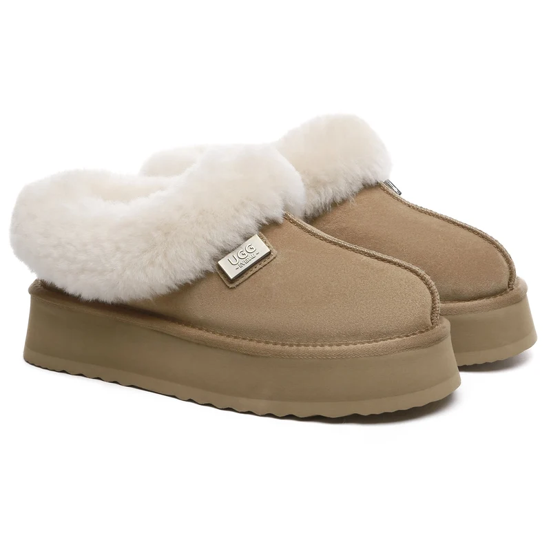 Platform Ankle UGG Slippers