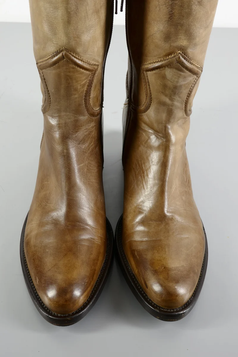 Hohe Stiefel Leder braun