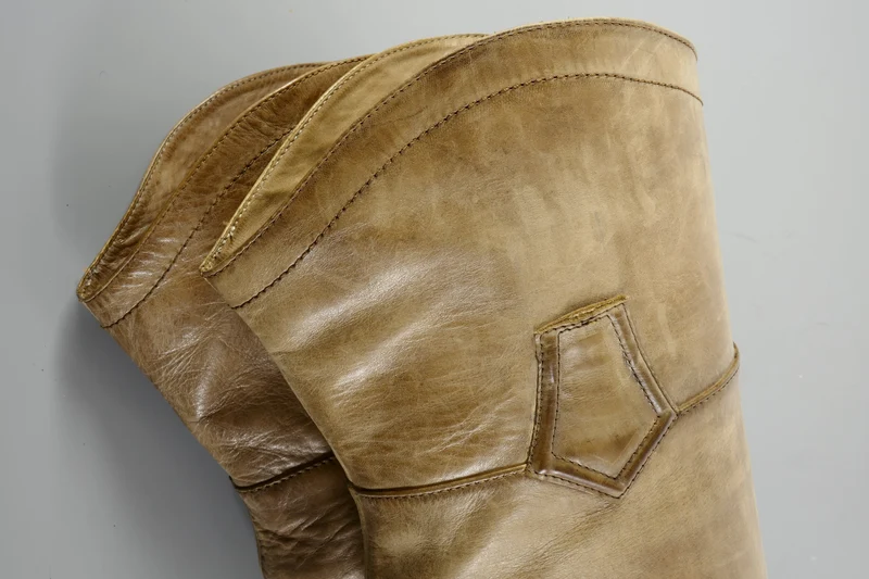 Hohe Stiefel Leder braun