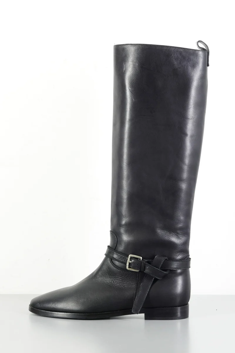 Stiefel Leder schwarz