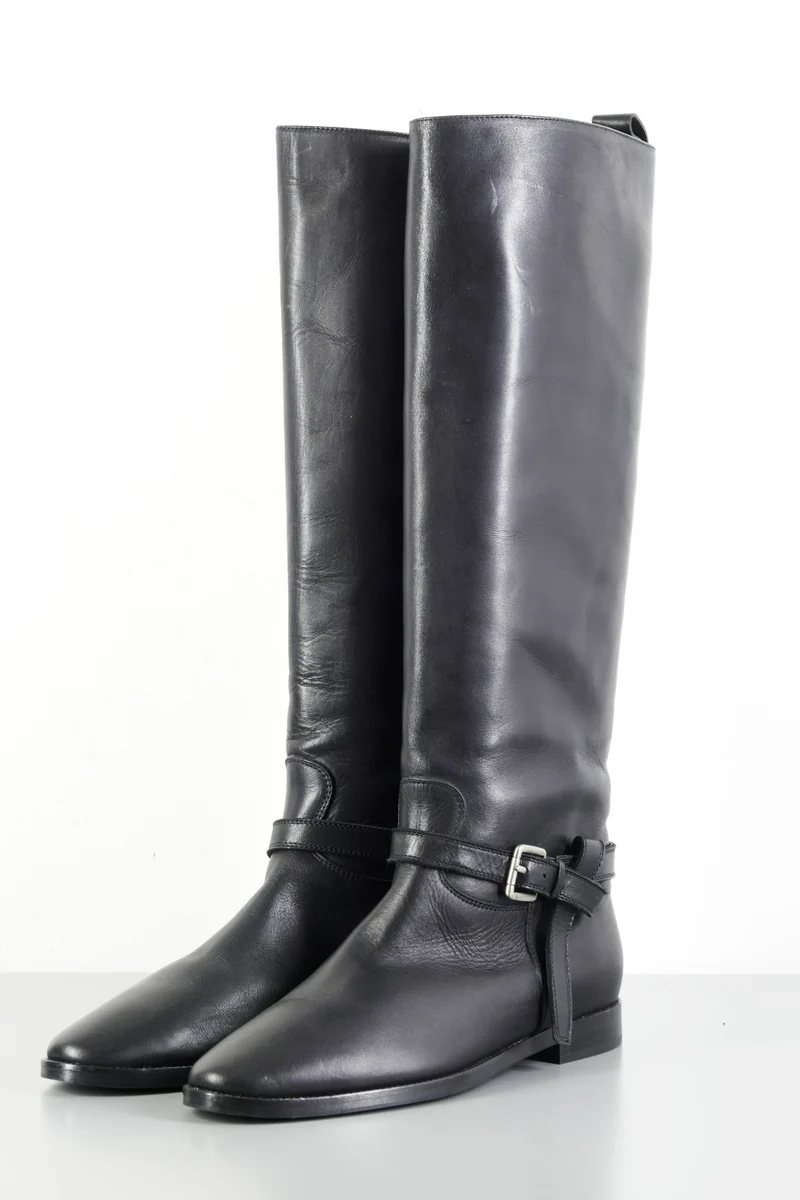 Stiefel Leder schwarz