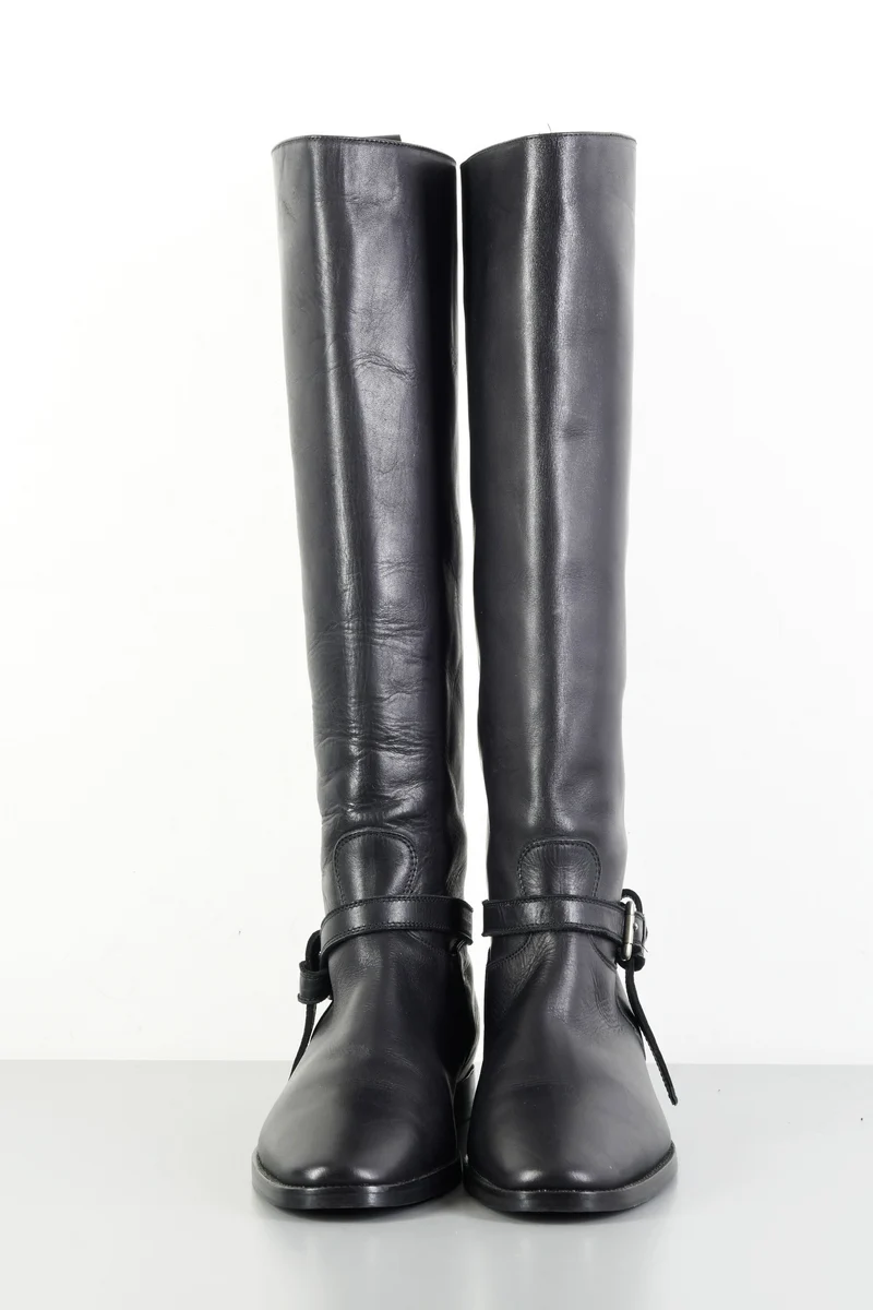 Stiefel Leder schwarz