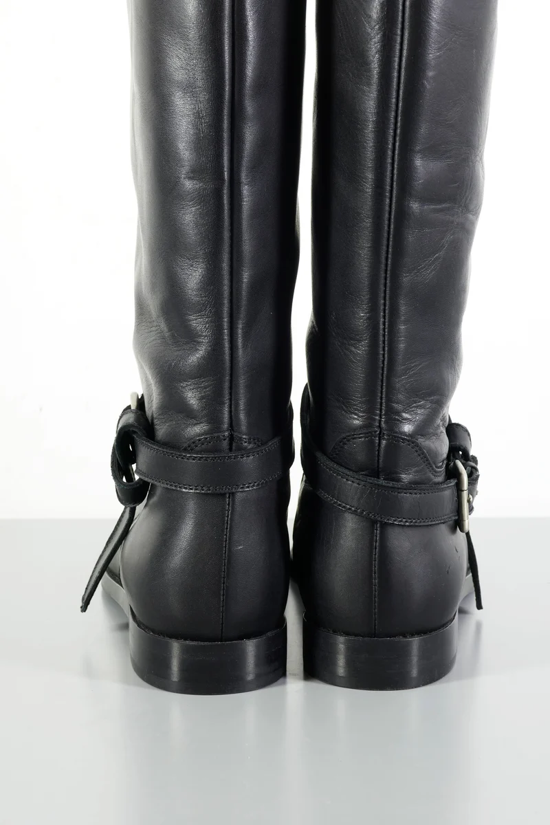 Stiefel Leder schwarz