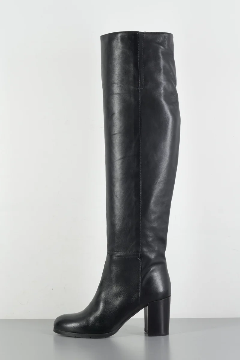Hohe Stiefel Leder schwarz